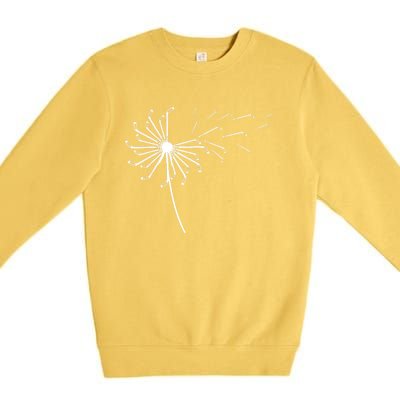 Dandelion Ice Hockey Stick For Ice Hockey Player Sports Gift Premium Crewneck Sweatshirt