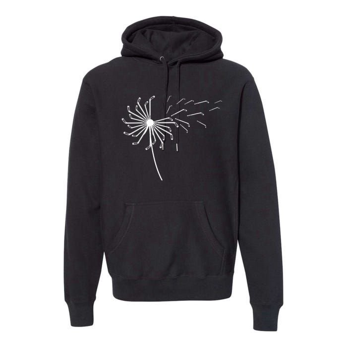 Dandelion Ice Hockey Stick For Ice Hockey Player Sports Gift Premium Hoodie