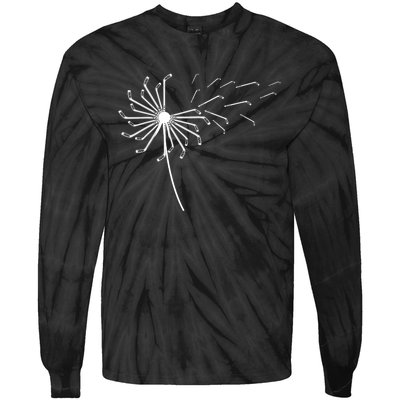 Dandelion Ice Hockey Stick For Ice Hockey Player Sports Gift Tie-Dye Long Sleeve Shirt