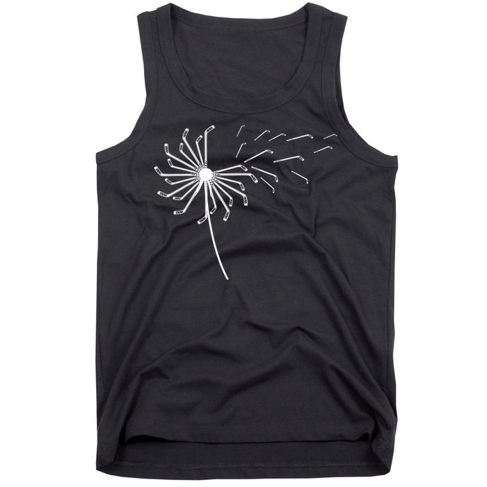 Dandelion Ice Hockey Stick For Ice Hockey Player Sports Gift Tank Top