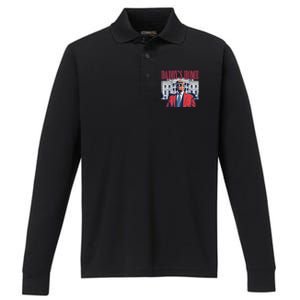 Daddy Is Home Donald Trump 47th President Of The United States Of America Usa Performance Long Sleeve Polo