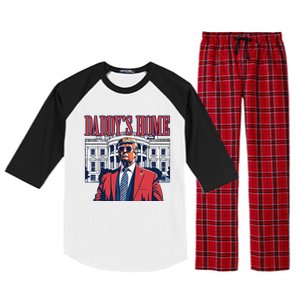 Daddy Is Home Donald Trump 47th President Of The United States Of America Usa Raglan Sleeve Pajama Set