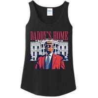 Daddy Is Home Donald Trump 47th President Of The United States Of America Usa Ladies Essential Tank