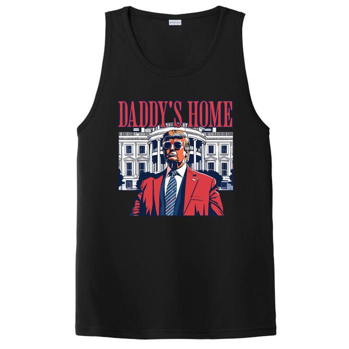 Daddy Is Home Donald Trump 47th President Of The United States Of America Usa PosiCharge Competitor Tank