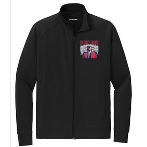 Daddy Is Home Donald Trump 47th President Of The United States Of America Usa Stretch Full-Zip Cadet Jacket