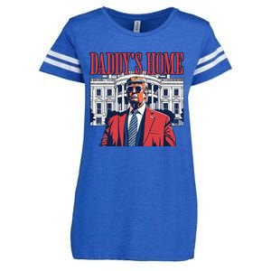 Daddy Is Home Donald Trump 47th President Of The United States Of America Usa Enza Ladies Jersey Football T-Shirt