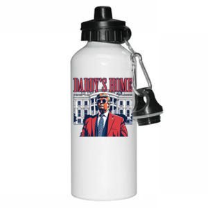 Daddy Is Home Donald Trump 47th President Of The United States Of America Usa Aluminum Water Bottle