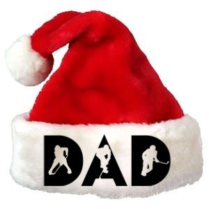 Dad Ice Hockey Player Cool Skater Athlete Sport Lover Gift Premium Christmas Santa Hat