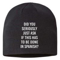 Does It Have To Be Done In Spanish Sarcasm Meme Teacher Sustainable Beanie