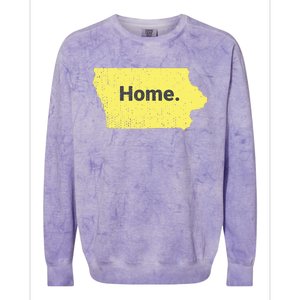 Distressed Iowa Home Colorblast Crewneck Sweatshirt