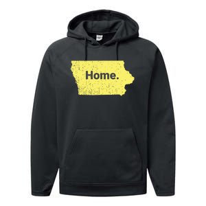 Distressed Iowa Home Performance Fleece Hoodie