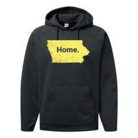 Distressed Iowa Home Performance Fleece Hoodie