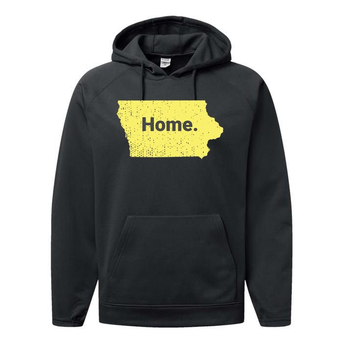 Distressed Iowa Home Performance Fleece Hoodie