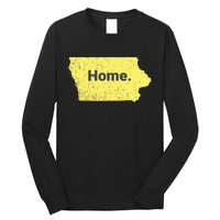 Distressed Iowa Home Long Sleeve Shirt