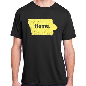 Distressed Iowa Home Adult ChromaSoft Performance T-Shirt