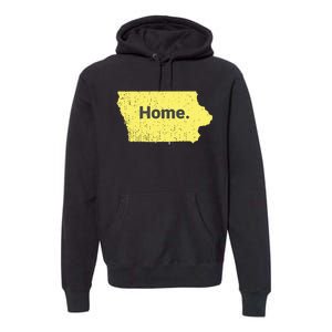 Distressed Iowa Home Premium Hoodie