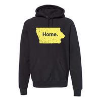 Distressed Iowa Home Premium Hoodie