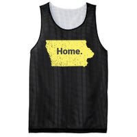 Distressed Iowa Home Mesh Reversible Basketball Jersey Tank