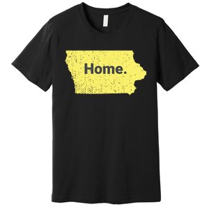 Distressed Iowa Home Premium T-Shirt