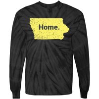 Distressed Iowa Home Tie-Dye Long Sleeve Shirt