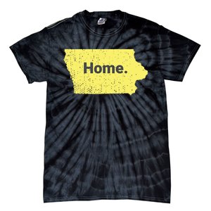 Distressed Iowa Home Tie-Dye T-Shirt