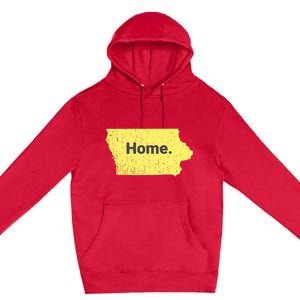 Distressed Iowa Home Premium Pullover Hoodie