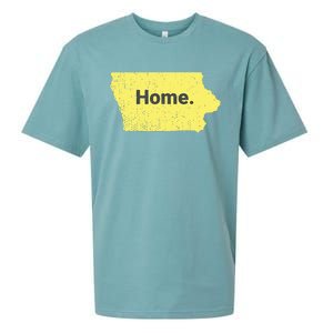 Distressed Iowa Home Sueded Cloud Jersey T-Shirt