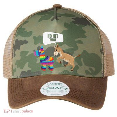 Donkey Id Hit That Pinata Mexican Funny Cinco De Mayo Gift Legacy Tie Dye Trucker Hat