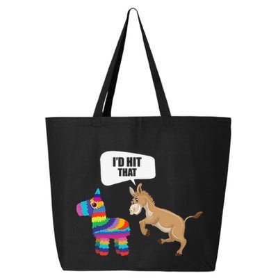 Donkey Id Hit That Pinata Mexican Funny Cinco De Mayo Gift 25L Jumbo Tote