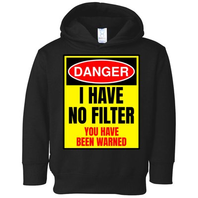 Danger I Have No FIlter Toddler Hoodie