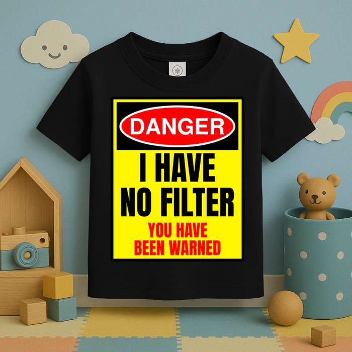 Danger I Have No FIlter Toddler T-Shirt