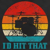 Drummer ID Hit That Funny Gift Drum Set Drumming Vintage Hat