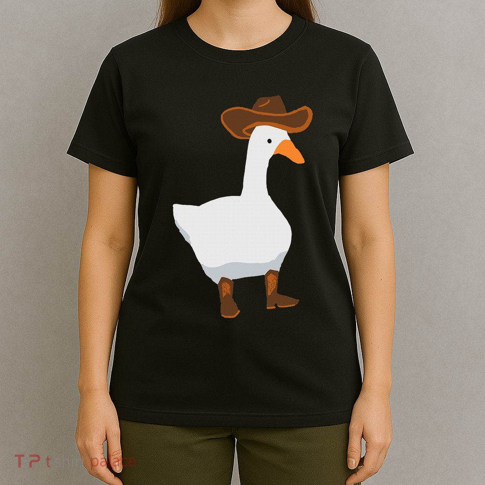 Duck In His Cowboy Hat Goose In Boots T-Shirt