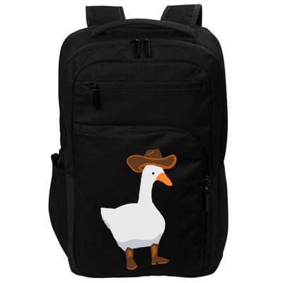 Duck In His Cowboy Hat Goose In Boots Impact Tech Backpack