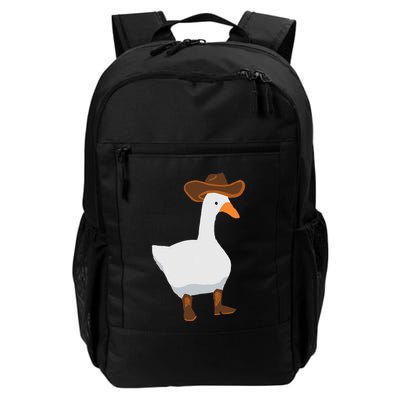 Duck In His Cowboy Hat Goose In Boots Backpack