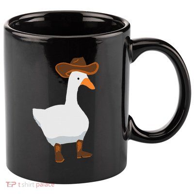 Duck In His Cowboy Hat Goose In Boots 11oz C Handle Ceramic Mug