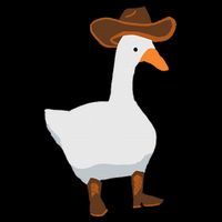 Duck In His Cowboy Hat Goose In Boots 16 in Basic Backpack