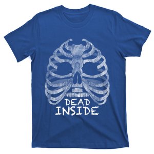 Dead Inside Halloween Skeleton Funny Costume Gift T-Shirt