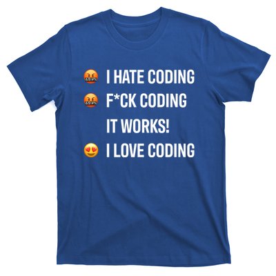 Developer I Hate Coding I Love Coding Gift T-Shirt