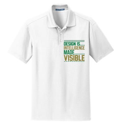 Design Is Intelligence Made Visible Dry Zone Grid Polo