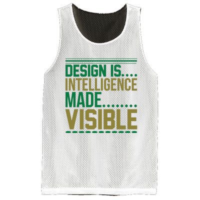 Design Is Intelligence Made Visible Mesh Reversible Basketball Jersey Tank