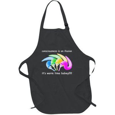 Death Is Inevitable Magic Worm On A String Meme Full-Length Apron With Pockets