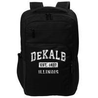 Dekalb Illinois Il Vintage Established Sports Impact Tech Backpack