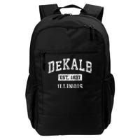 Dekalb Illinois Il Vintage Established Sports Daily Commute Backpack