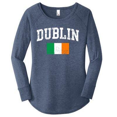 Dublin Ireland Irish Flag St Patrick's Day Men Women Kids Gift Women's Perfect Tri Tunic Long Sleeve Shirt