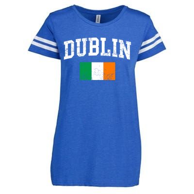 Dublin Ireland Irish Flag St Patrick's Day Men Women Kids Gift Enza Ladies Jersey Football T-Shirt