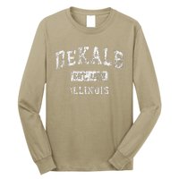 Dekalb Illinois Il Vintage Established Long Sleeve Shirt