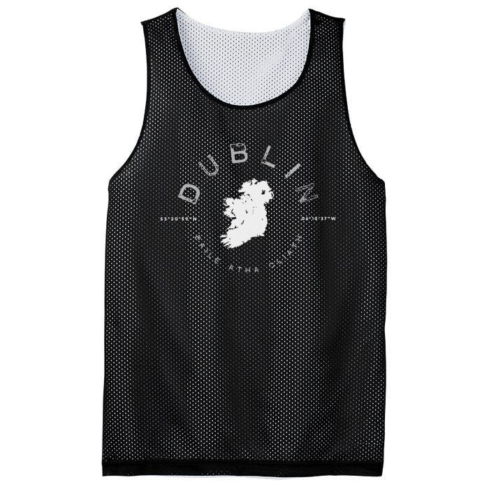 Dublin Ireland Irish Retro Vintage Graphic Mesh Reversible Basketball Jersey Tank