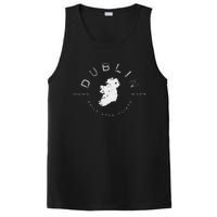 Dublin Ireland Irish Retro Vintage Graphic PosiCharge Competitor Tank