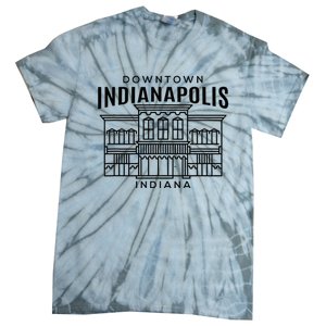 Downtown Indianapolis In Tie-Dye T-Shirt